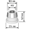 Керамический держатель сопла D21,4 (M11) для Raytools  арт.120515092A - st-e.info - Благовещенск