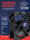 Вентилятор VD8025H sleeve (скольжение) 24V - st-e.info - Благовещенск