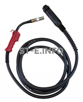 Сварочная горелка для полуавтомата QTB-500A длина кабеля 3 метра, евроадаптер - st-e.info - Благовещенск