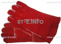 Перчатки-краги сварщика TETU 104 KEVLAR RED - st-e.info - Благовещенск